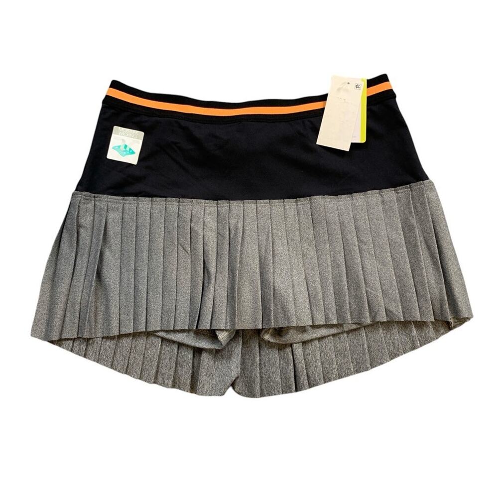 Trina Turk Skort Womens S Small Gray Recreation Pleated Hygienic Liner Shorts